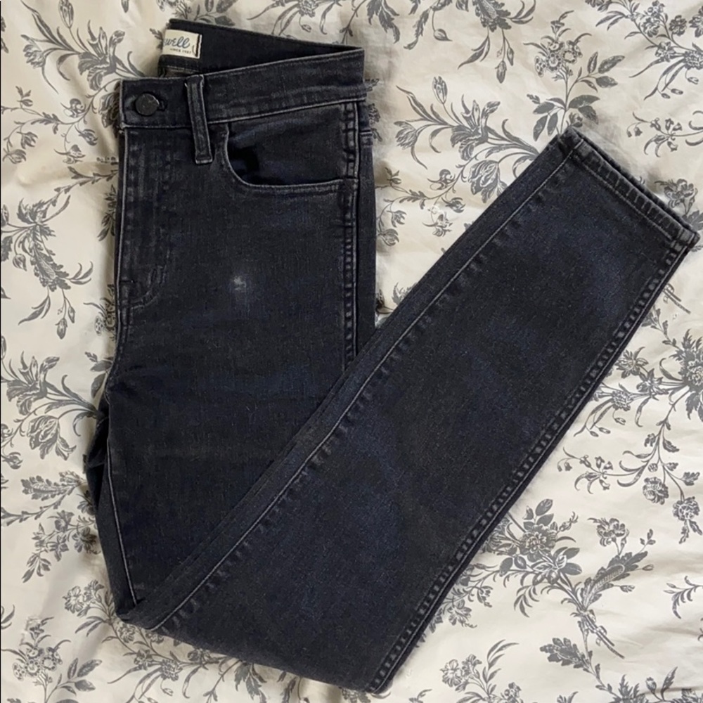Madewell Black 10” High-Riser Skinny Jeans